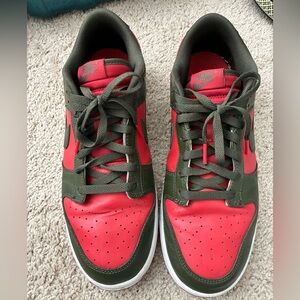Nike Olive and Crimson Athletic Shoes